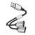 1 In 2 Out USB Splitter Cable Dual USB Ports Hub w/0.5 m Extension Cable