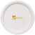 9" Coated Paper Plate - White