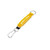 Yellow Logo - Wrist Strap Key Holder w/Carabiner Clip & 2 Key Rings