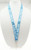 Blue - 3/4" Digitally Sublimated Lanyard w/ J Hook