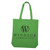 Lime Green Logo - Economical Tote Bag W/Gusset