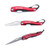 Red/Black/Silver Blank - Carabiner Pocket Knife