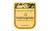 Buff Yellow Logo - 5" Standard Compressed Shopping Bag Sponge