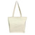 Natural Beige Blank - 12 oz. Zipper Cotton Canvas Tote Bag W/ Gusset (15" X 12" 4")