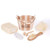Bamboo Bucket Bath And Massage Set - 5 Pieces