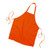 Orange - Wrinkle Free Classic Bib Apron USA Decorated (28" x 33")