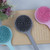 Long Handle Silicone Circular Back Scrubber for Shower Dual Sides Body Scrubber Exfoliator