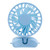 Light Blue Blank Folded - Adjustable Lanyard Fan