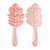 Pink - Silicone Shampoo Comb with Handle