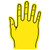 Foam Hand Five Finger 16"
