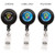 Black front - "Good" Round Retractable Badge Reel