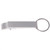 Silver Blank - Deluxe Plain Aluminum Can and Bottle Opener w/ Key Ring