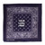 22" Silk Screened Blue Cotton Bandana