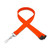 Orange - 5/8" Silkscreened Flat Lanyard w/ Sew on Breakaway