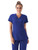 Galaxy Blue Blank - Jockey Women's V-Neck Zipper Pocket Scrub Top