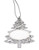 Glitter Christmas Tree Holiday Ornament