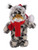 Soft Plush Stuffed Wild Cat (Lynx) w/ Christmas Hat & Scarf