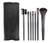 Black Blank - 7 Wallet Type Makeup Brush Beauty Tools