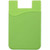 Lime Green Blank - Domestic Silicone Phone Wallet w/Single Pocket Card Holder