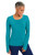 Teal Blue - Healing Hands - HH Knits - Women's Pocketless Mackenzie Crew Neck Underscrub Tee