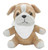 6" Sitting Bulldog Beanie