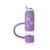 Purple - 10mm Reusable Silicone Straw Topper