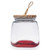 Red - 64 Oz. Glass Candy Jars w/ Wooden Lid
