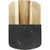 1033-78NTFront - Black Marble Cheese Board Set with Knives