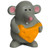 Mouse w/Cheese Squeezies® Stress Reliever