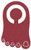 Maroon Red - Foot Visor