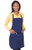 Navy - Unisex Solid Bib Apron
