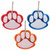 Paw Shaped Reflective Collar Tag