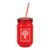 Red/White Logo - 24 Oz. Jammer Mason Acrylic Jar
