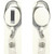 White Blank - Oval Shape Retractable Badge Holder with Clip