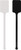 6.25" Upright Rectangle Plastic Drink Stirrer - White