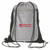 Gray Logo - Lonsdale Drawstring Reflective Cinch Backpack
