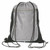 Gray Blank - Lonsdale Drawstring Reflective Cinch Backpack