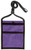 Purple/Black Blank - Two Tone Pouch With Front Zipper Pocket