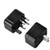 Black Blank - 3 in 1 Dismountable Universal Travel Adapter Plug