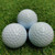 White Double Layer Rubber Surlyn Training Golf Balls