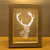 LED 3D Illusion Light In A Wood Picture Frame Personalization Optional