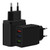 European-standard-pure-black - 3 USB Ports Adapter Charger