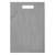 Silver Blank - Die Cut Fold-Over Reinforced Plastic Bag (9"x13"x2")