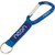 Black/Silver Logo - Key Tag Carabiner with Strap and PVC Patch