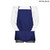 Royal Blue - Domestic made Shorter length Twill Bib Apron, 19x24, 2 Pockets, Heat Transfer Logo