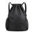 Black Blank - Waterproof Drawstring Bag W/ Two Side Pockets