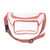 Pink - Clear Heavy Vinyl Fanny Pack w/ Two Zipper Pockets