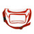 Red - Clear Heavy Vinyl Fanny Pack w/ Two Zipper Pockets