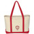 3235 NATPUR Personalization Embroidery - Large Starboard Cotton Canvas Tote Bag