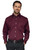 Deep Maroon Red Blank - Wicked Woven Long Sleeve Shirt
